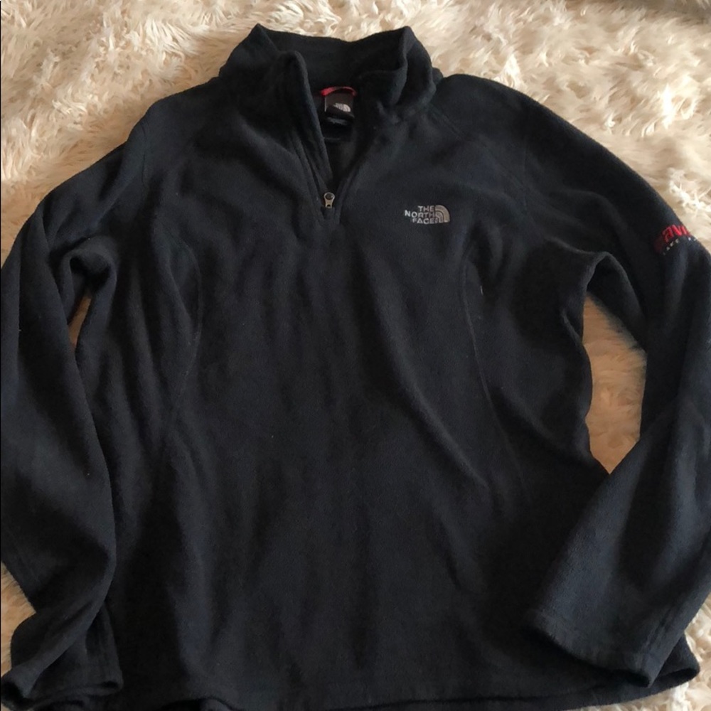 The north face mock neck 3/4 zip